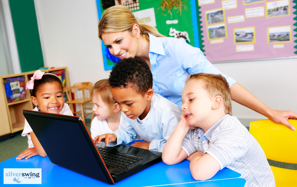 using laptop for teaching