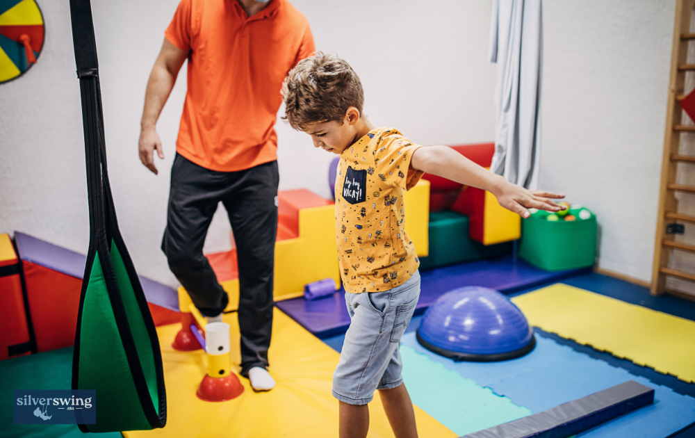 ABA therapy balance exercise